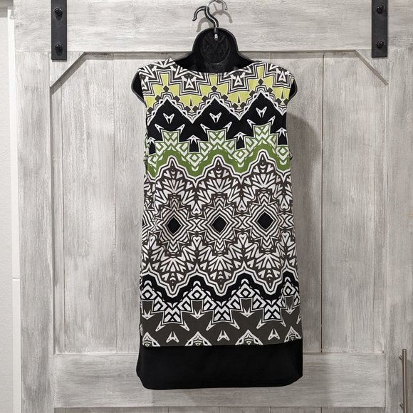 Alfani Retro Print Shift Dress - Picture 4 of 4